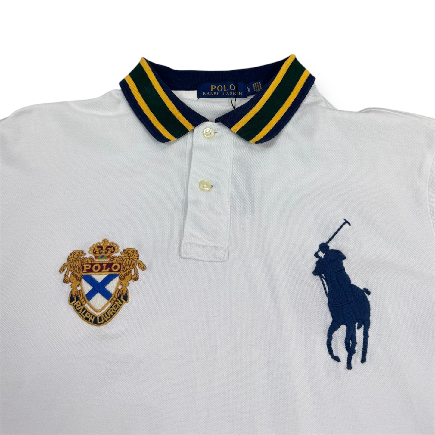 Ralph Lauren Big Pony Polo White/Blue/Yellow