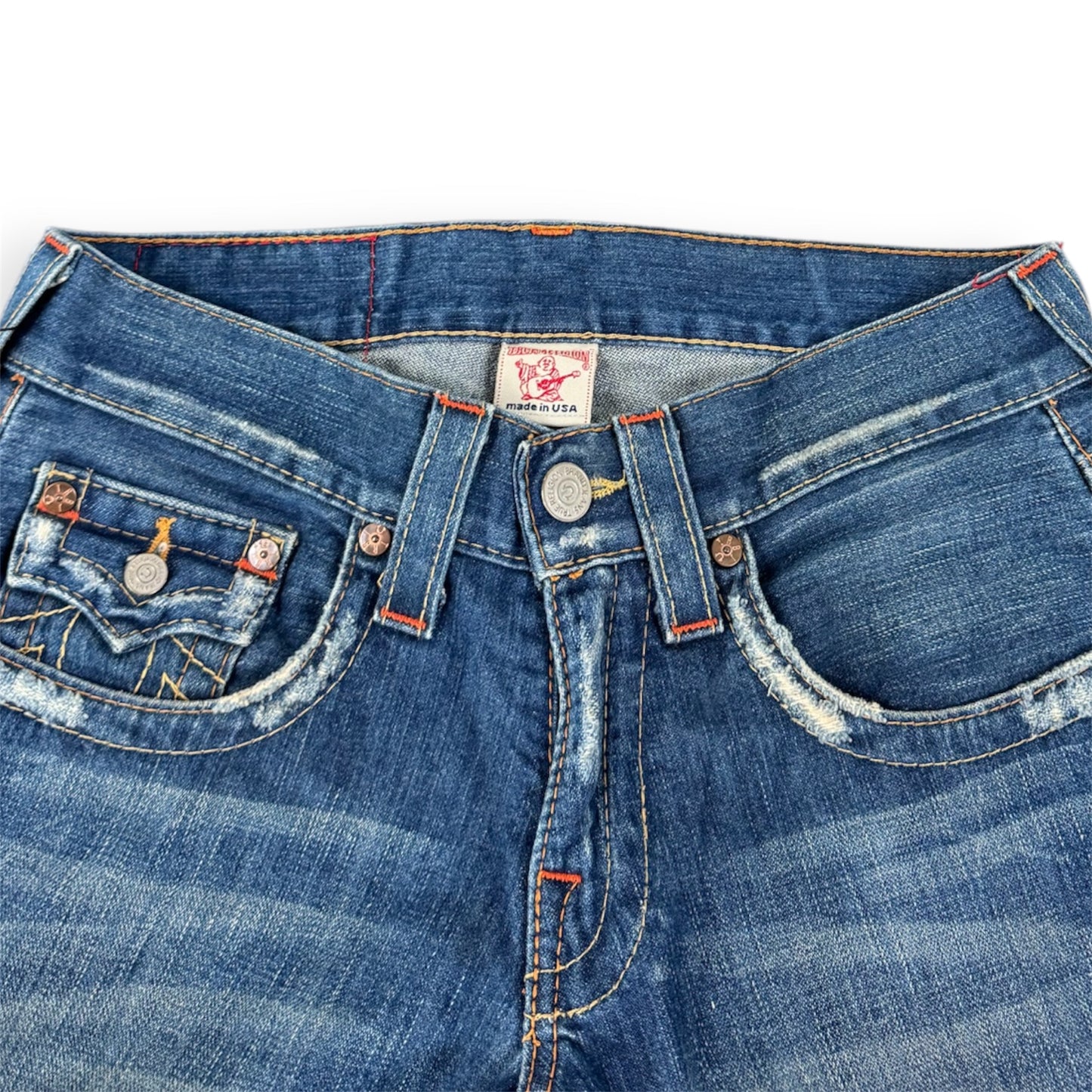 True Religion Flared Dark Blue Jeans