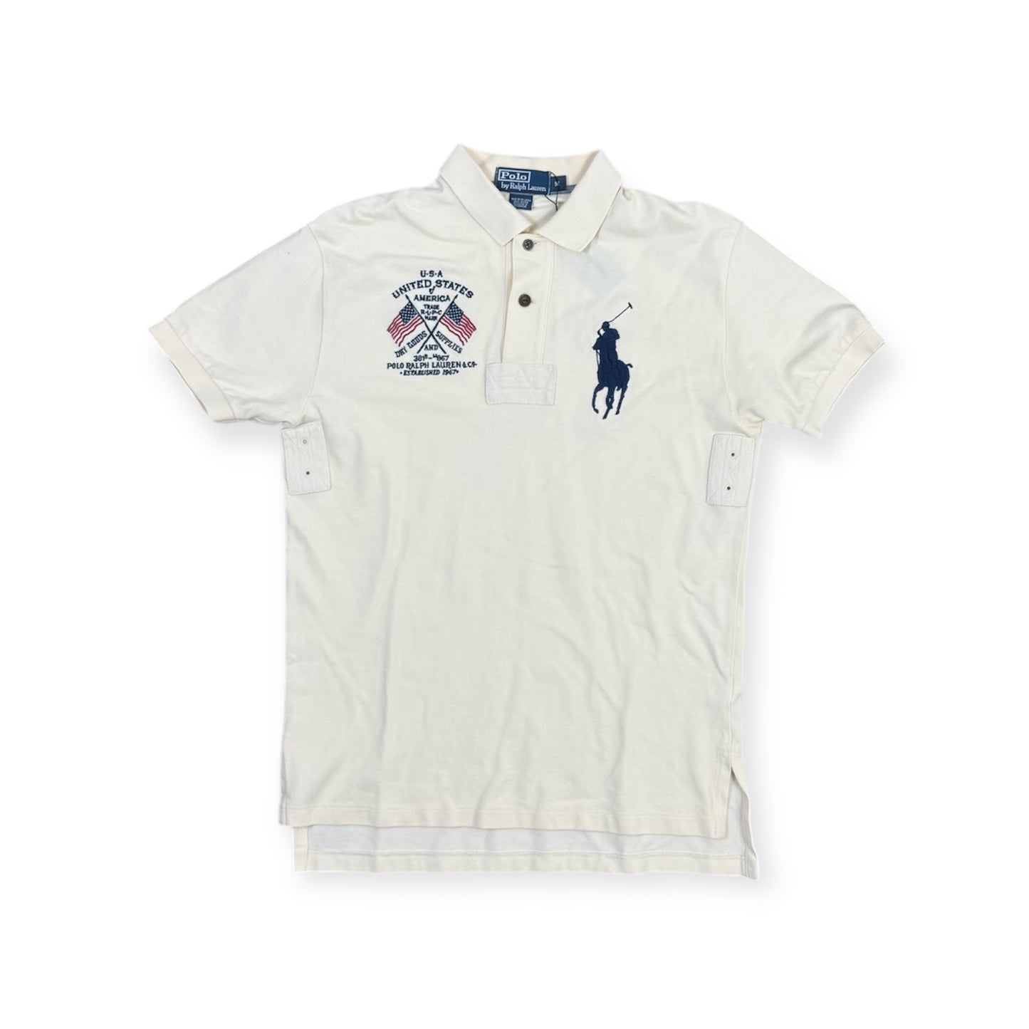 Ralph Lauren Big Pony Off White/Blue
