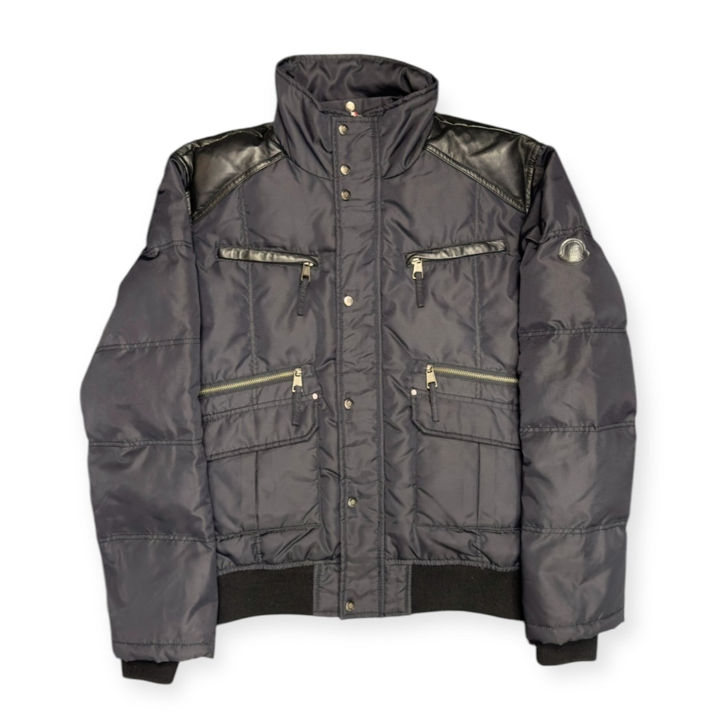Moncler Nylon Bomber Jacket Navy