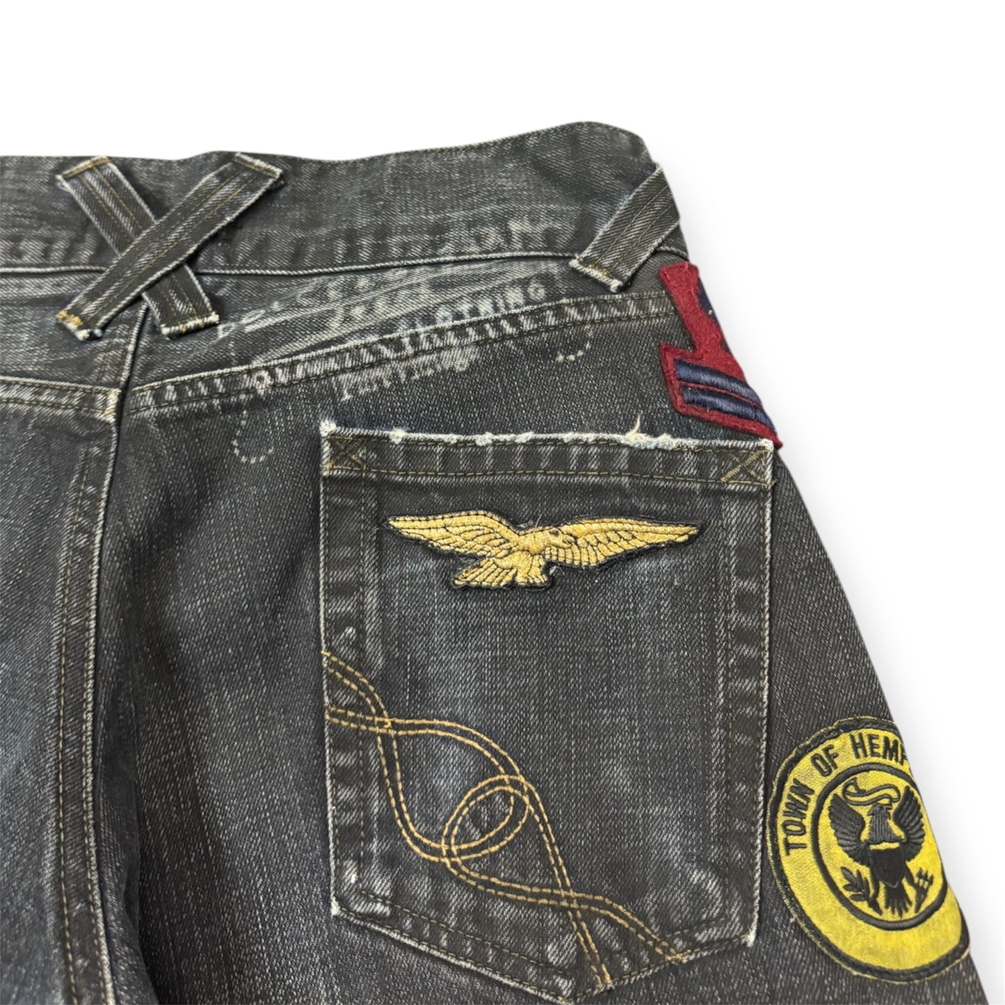 Dolce&Gabbana Flared Army Patches Jeans