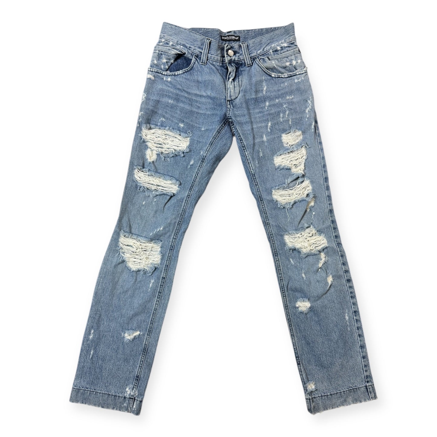 Dolce&Gabbana Vintage Full Ripped Jeans