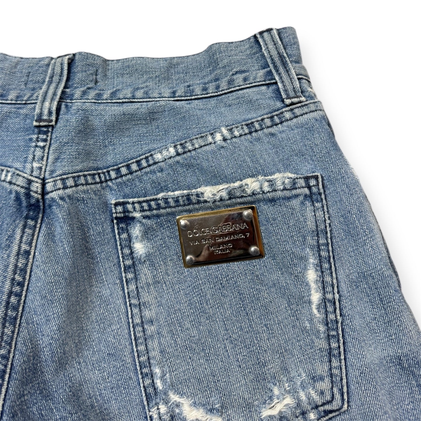 Dolce&Gabbana Vintage Full Ripped Jeans
