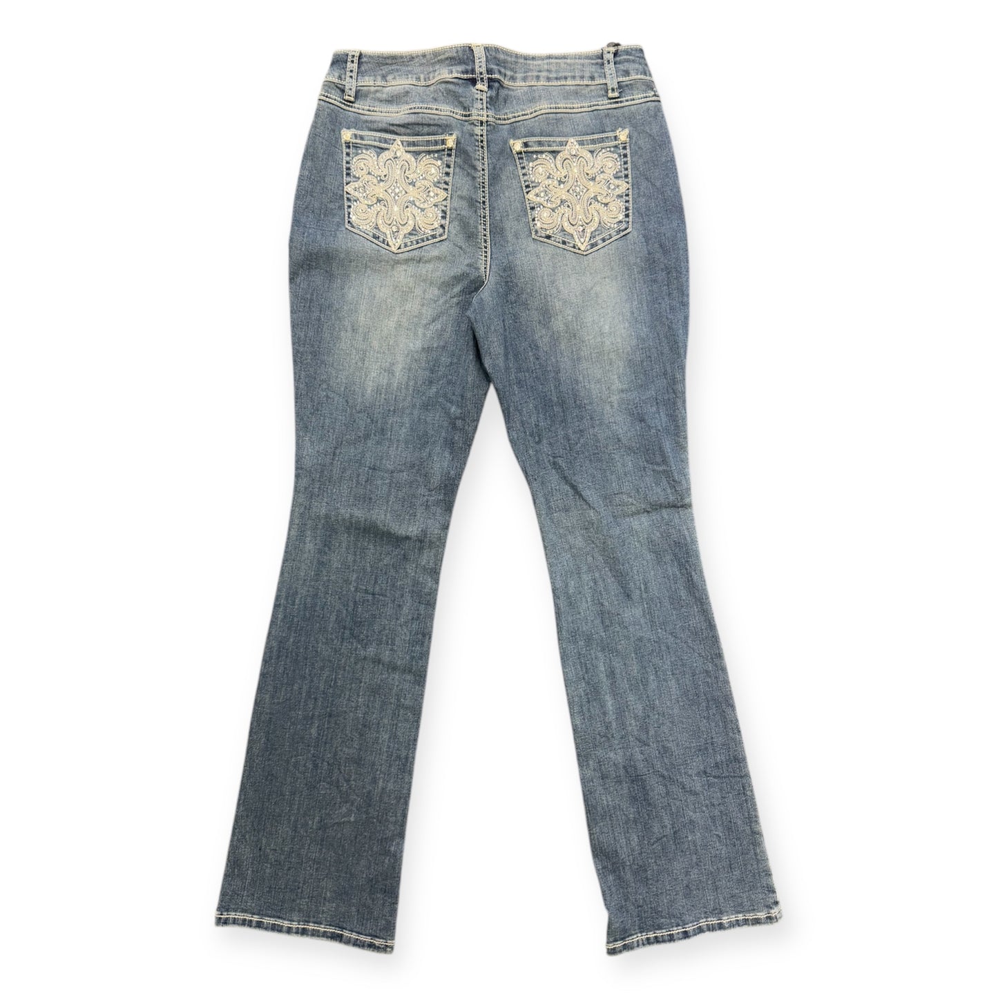 Vintage Flared Pearl Women Denim