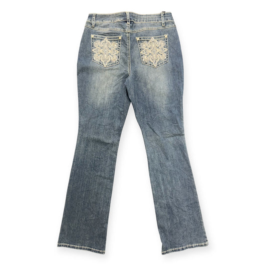 Vintage Flared Pearl Women Denim