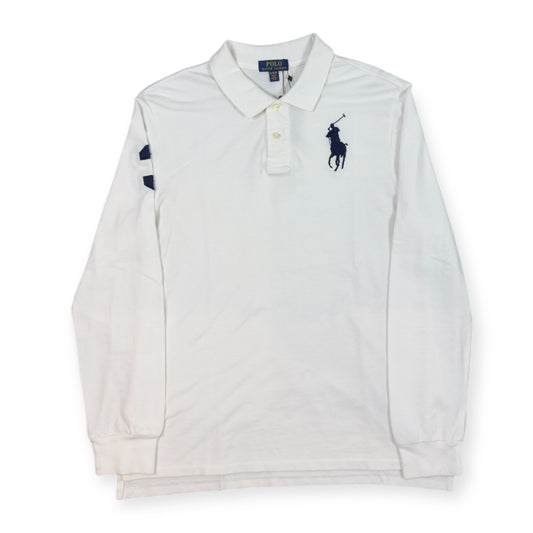 Ralph Lauren Big Pony Longsleeve Polo White/blue