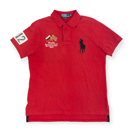 Ralph Lauren Big Pony Polo Red/Gold
