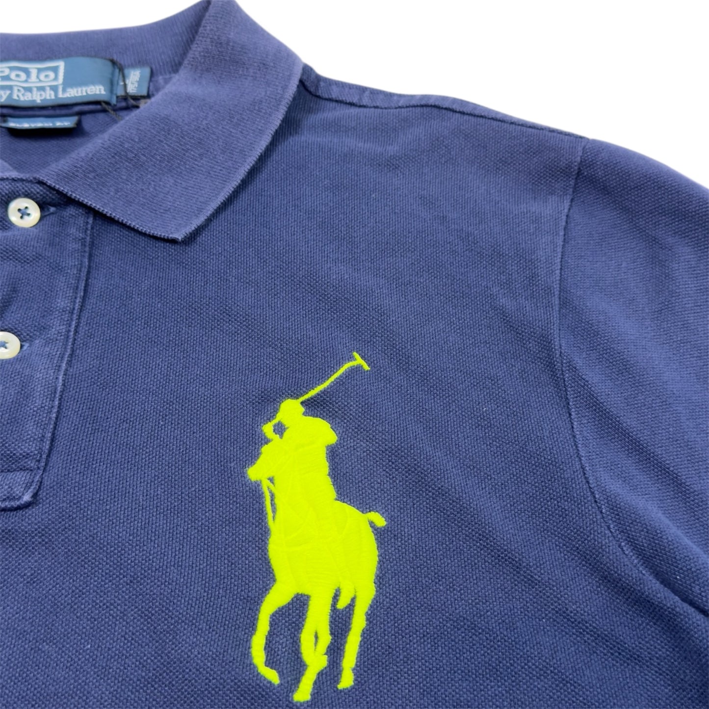 Ralph Lauren Big Pony Polo Blue/Neon Yellow