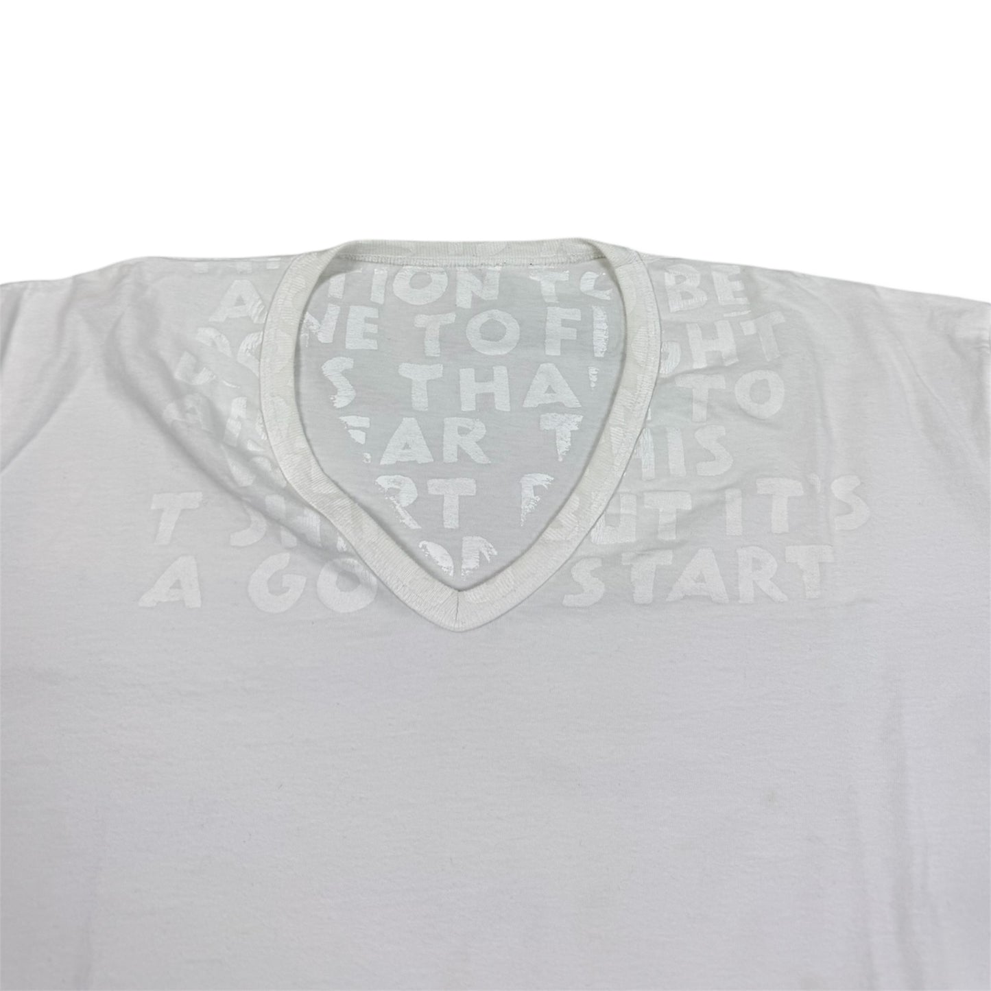 Maison Martin Margiela V-Neck T-Shirt White