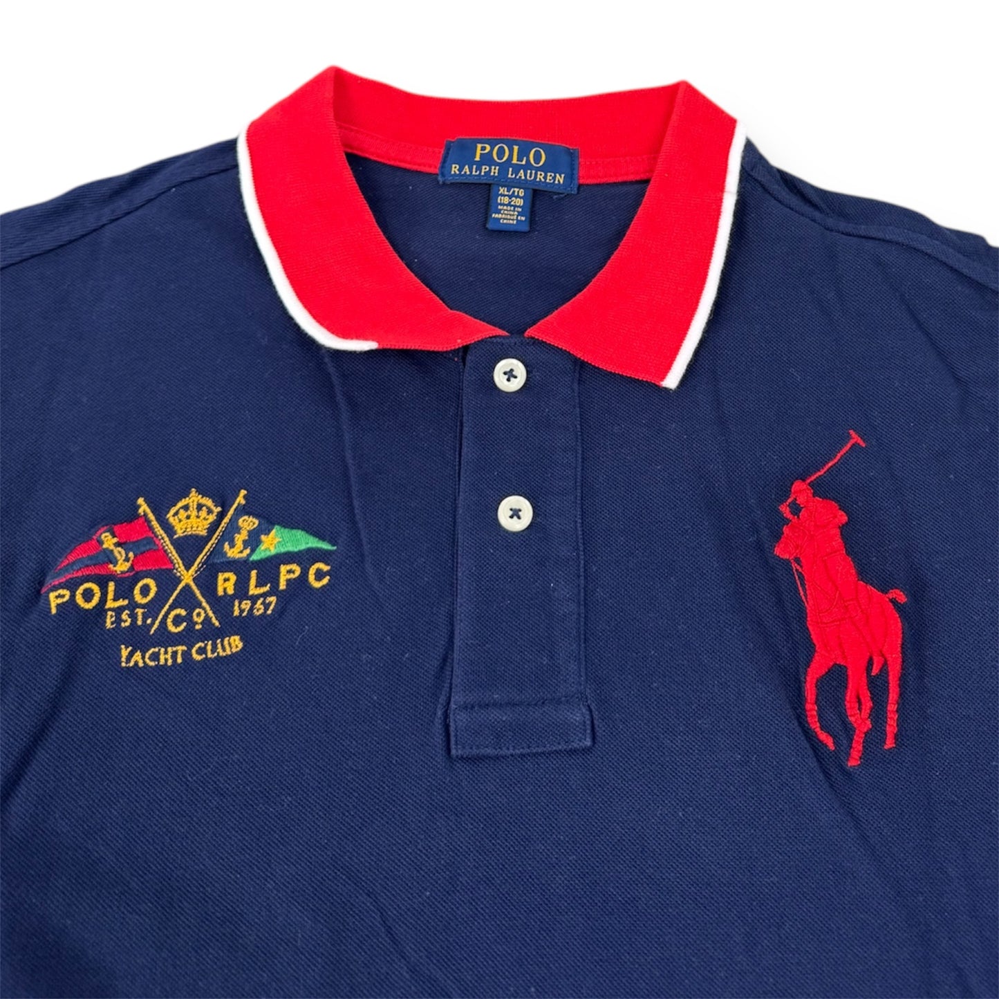 Ralph Lauren Yacht Club Big Pony Polo Blue/Red