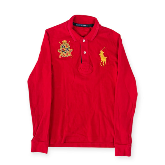 Ralph Lauren Big Pony Polo Longsleeve Red/Gold