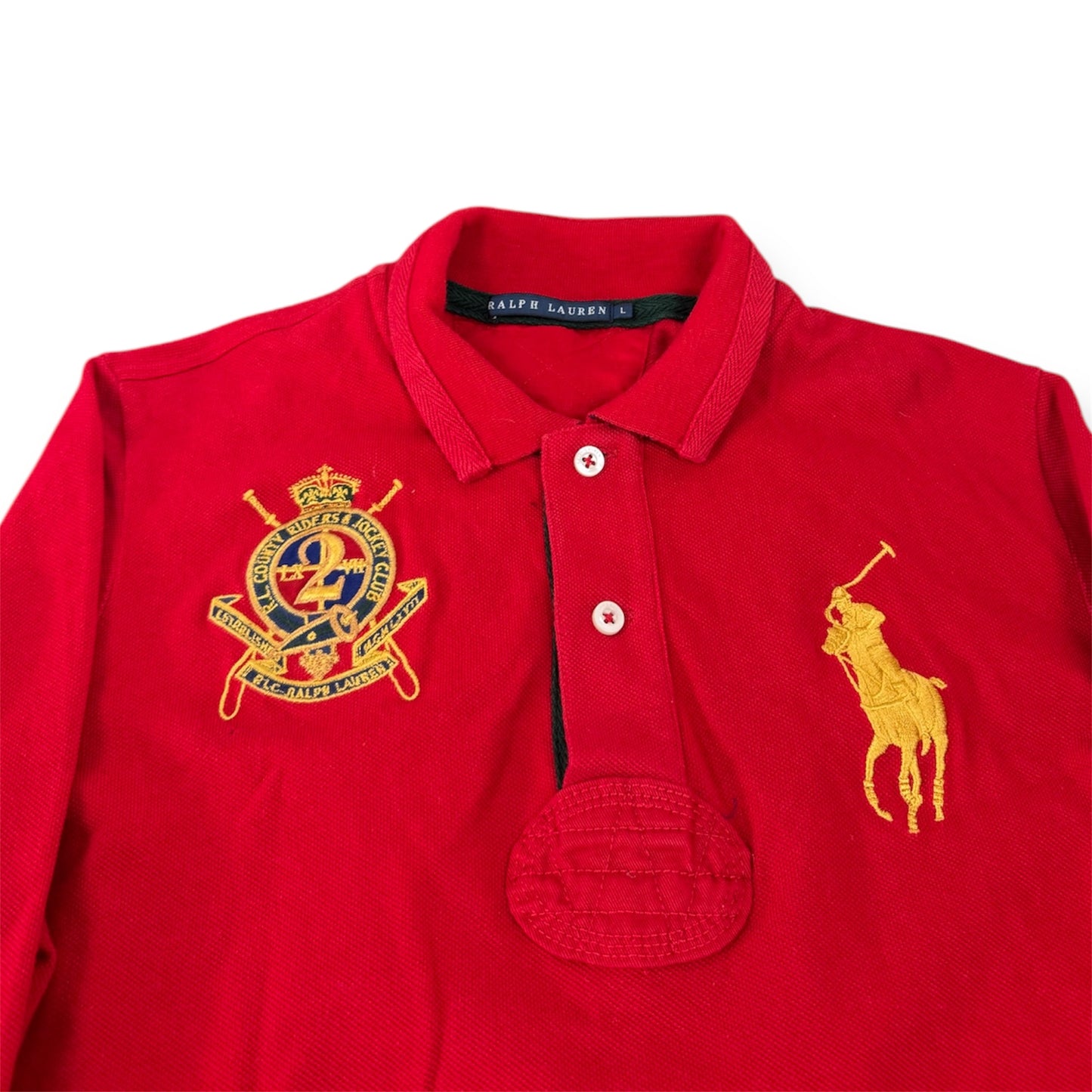Ralph Lauren Big Pony Polo Longsleeve Red/Gold