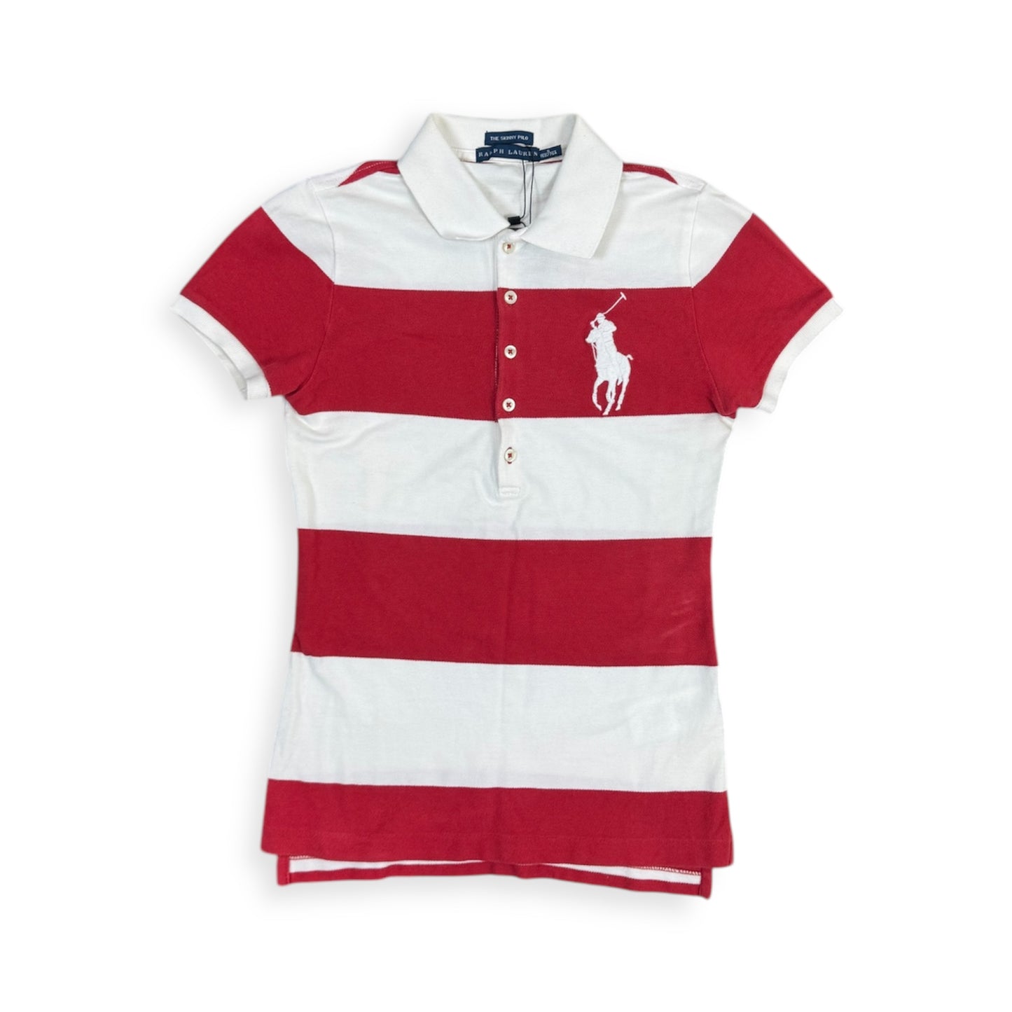 Ralph Lauren Big Pony Polo White/Red (Woman)