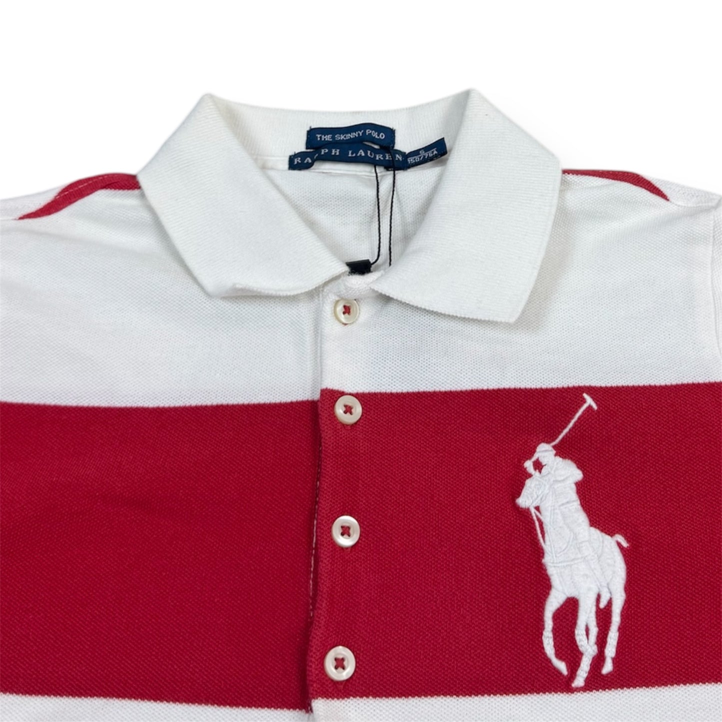 Ralph Lauren Big Pony Polo White/Red (Woman)