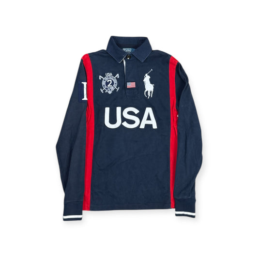Ralph Lauren Big Pony Longsleeve Blue/White/Red Original Chief Kief